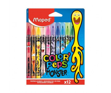 Фломастеры COLOR PEPS MONSTER 12 цветов 