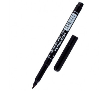 Маркер перм. черный Centropen 1мм 2536 