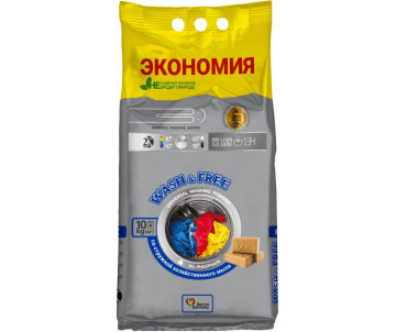 Стиральный порошок WASH and FREE 10 кг